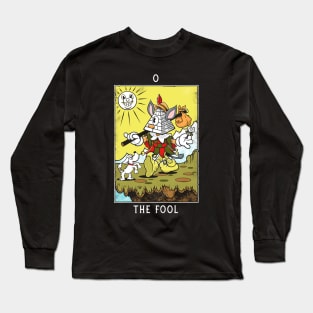 The Fool - Mystical Medleys - Vintage Rubber Hose Cartoon Tarot Long Sleeve T-Shirt